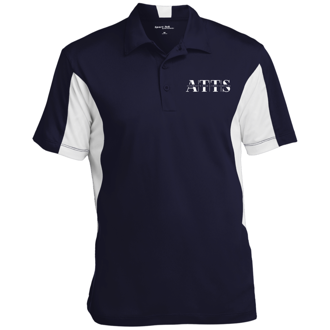 attswhite ST655 Men's Colorblock Performance Polo