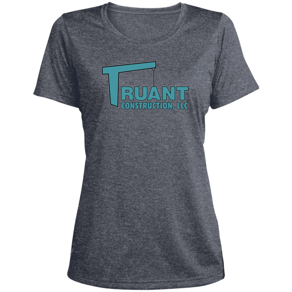 truant final polo LST360 Ladies' Heather Scoop Neck Performance Tee