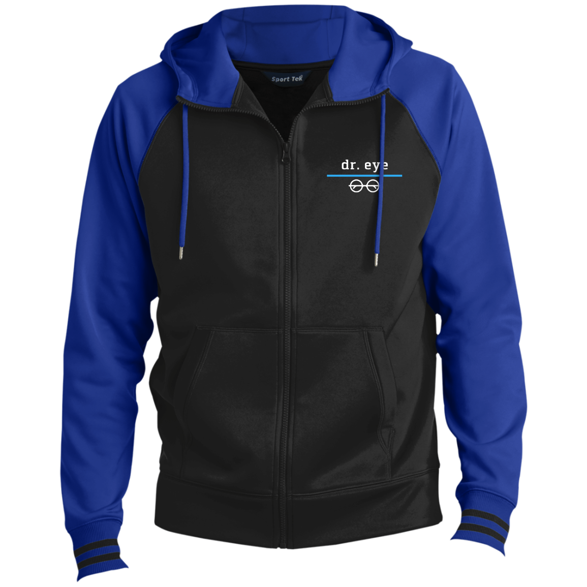Dr. Eye-Men's Sport-Wick® Full-Zip Hooded Jacket