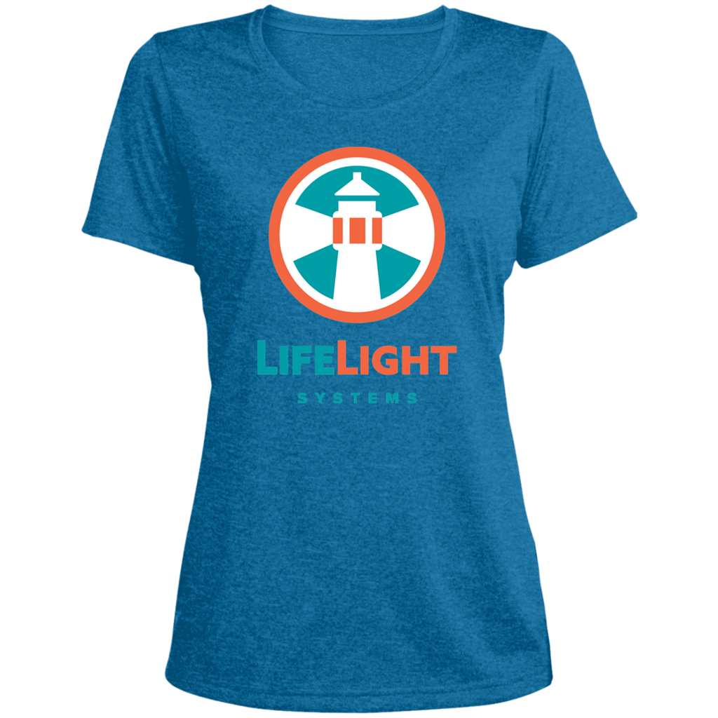 LST360 Ladies' Heather Scoop Neck Performance Tee