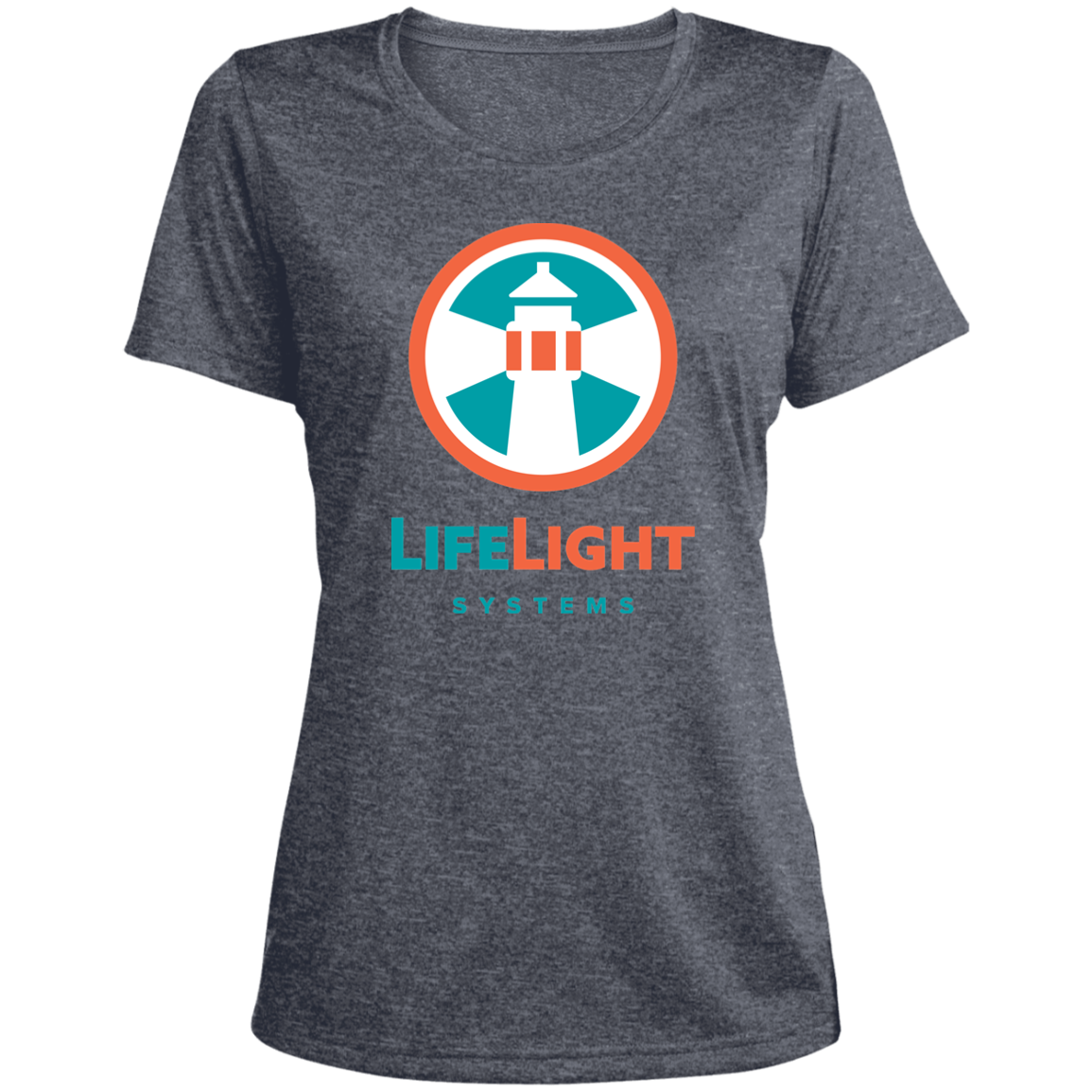 LST360 Ladies' Heather Scoop Neck Performance Tee