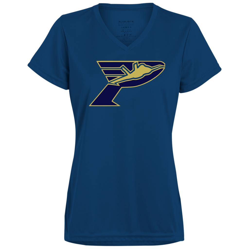 Pima Pilots-Ladies’ Moisture-Wicking V-Neck Tee