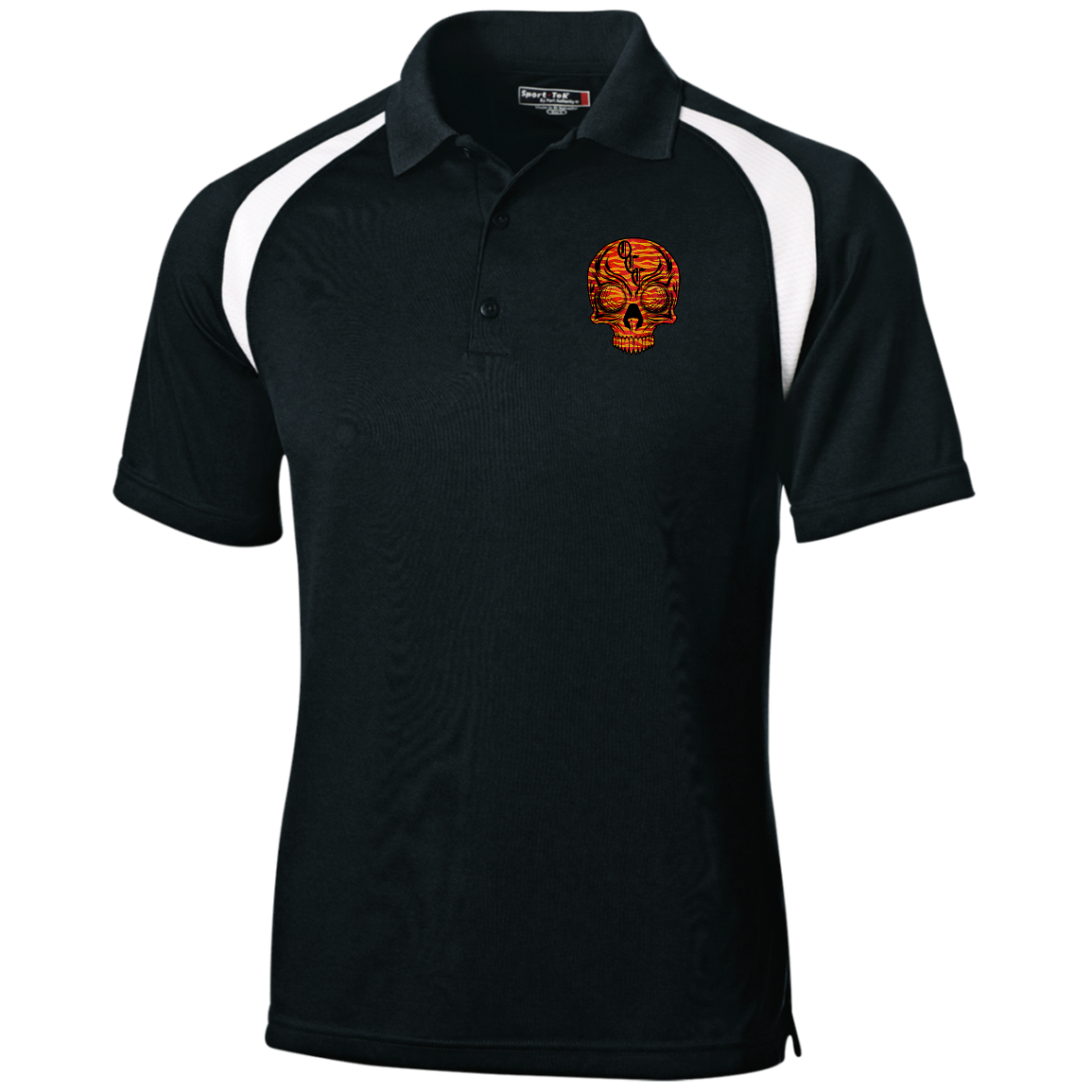 OCC SKULL 1 RED T476 Moisture-Wicking Tag-Free Golf Shirt
