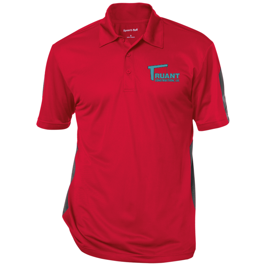 truant final polo ST695 Performance Textured Three-Button Polo