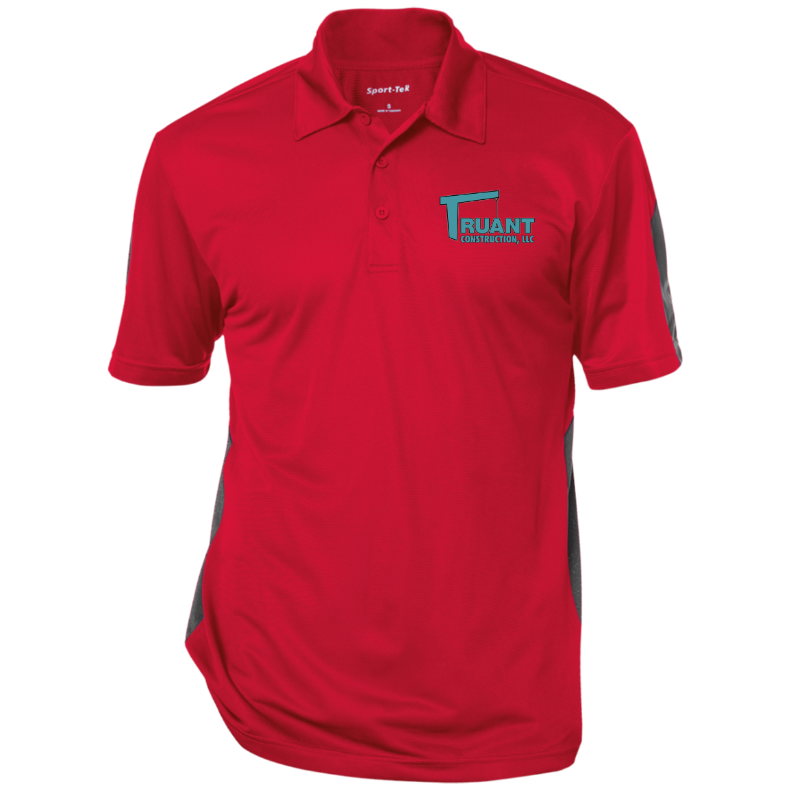 truant final polo ST695 Performance Textured Three-Button Polo