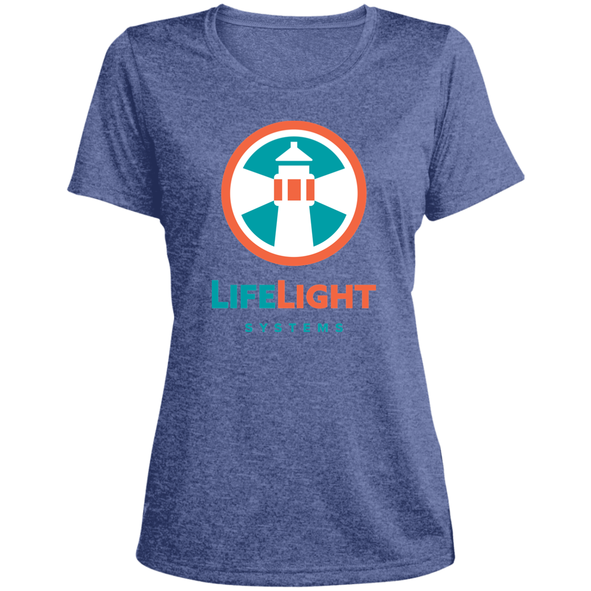 LST360 Ladies' Heather Scoop Neck Performance Tee