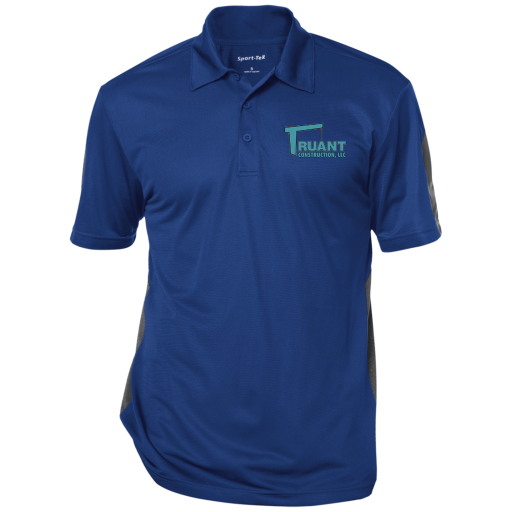 truant final polo ST695 Performance Textured Three-Button Polo