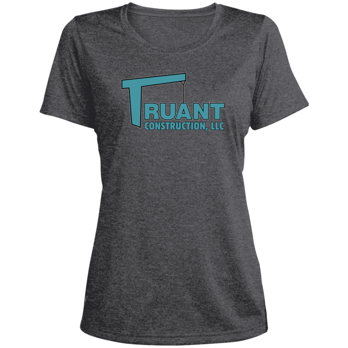 truant final polo LST360 Ladies' Heather Scoop Neck Performance Tee