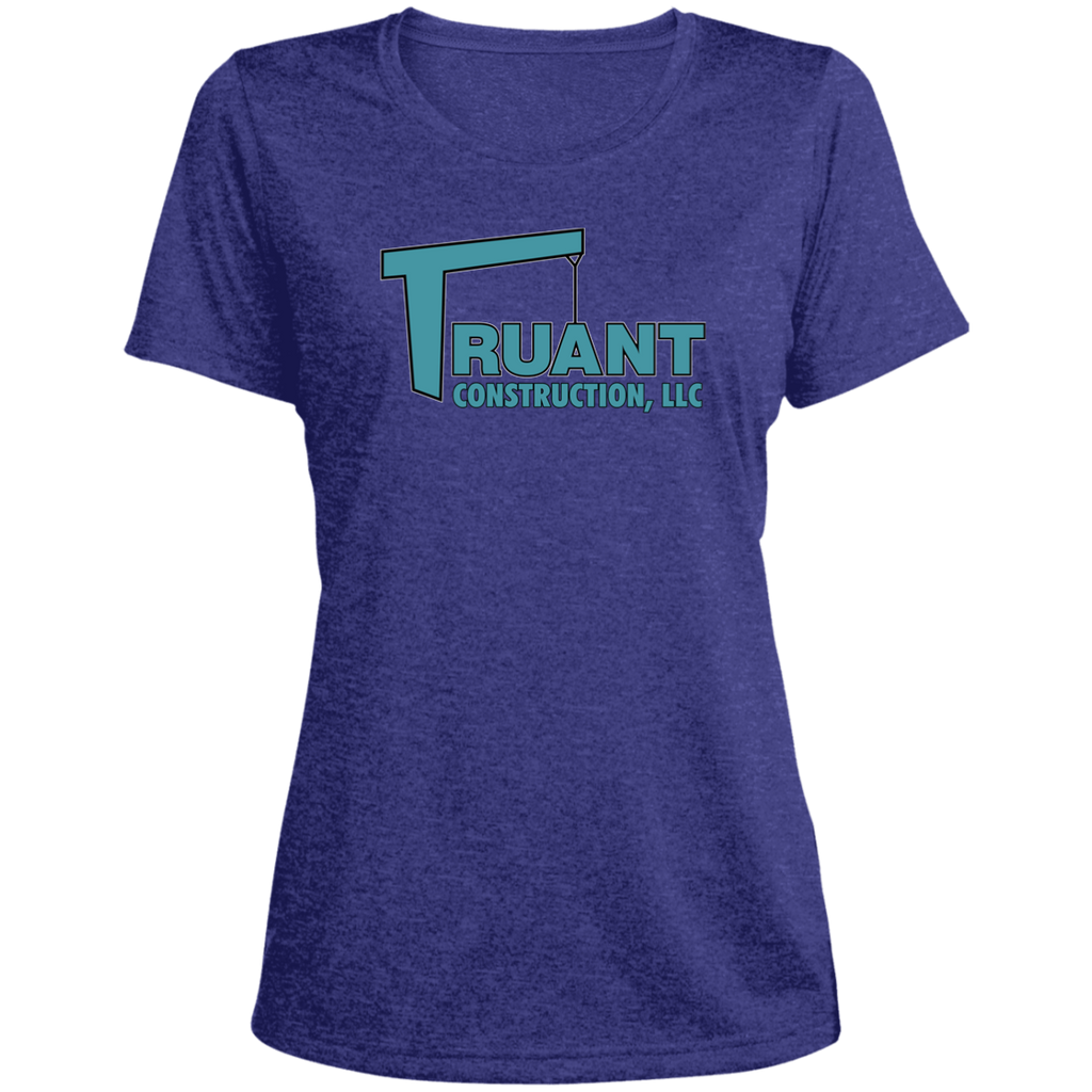 truant final polo LST360 Ladies' Heather Scoop Neck Performance Tee