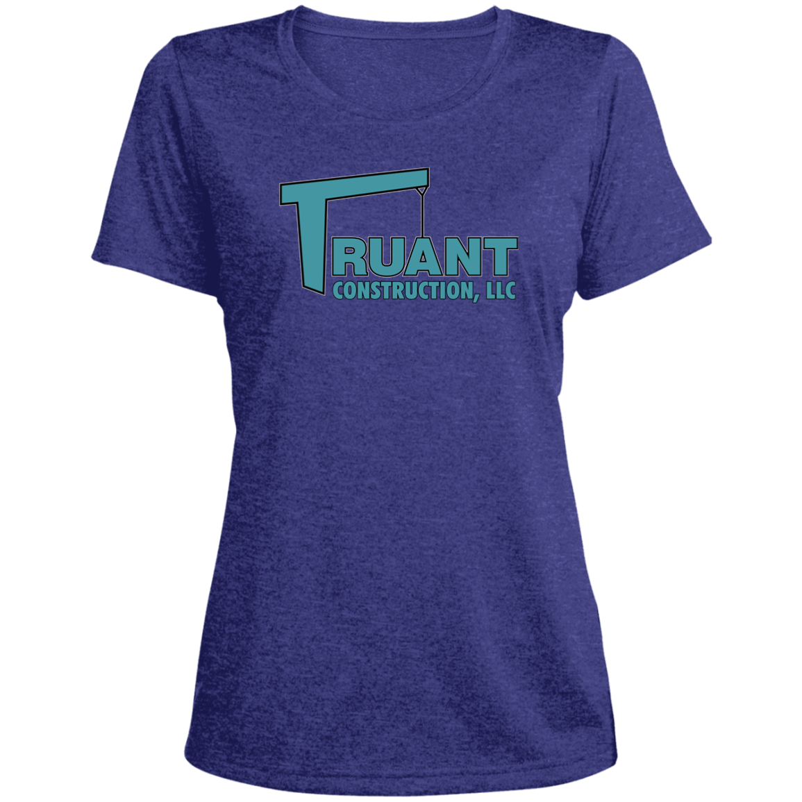 truant final polo LST360 Ladies' Heather Scoop Neck Performance Tee