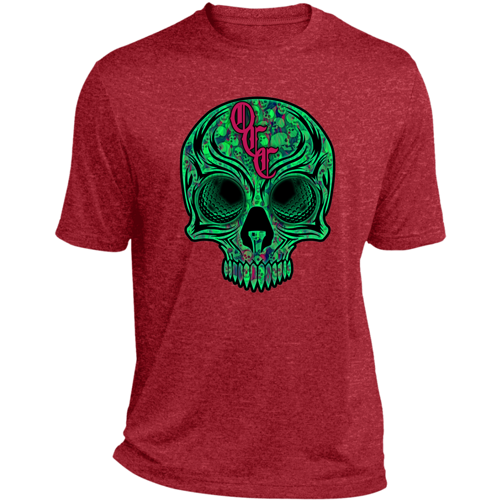 OCC SKULL 1 GRN ST360 Heather Performance Tee
