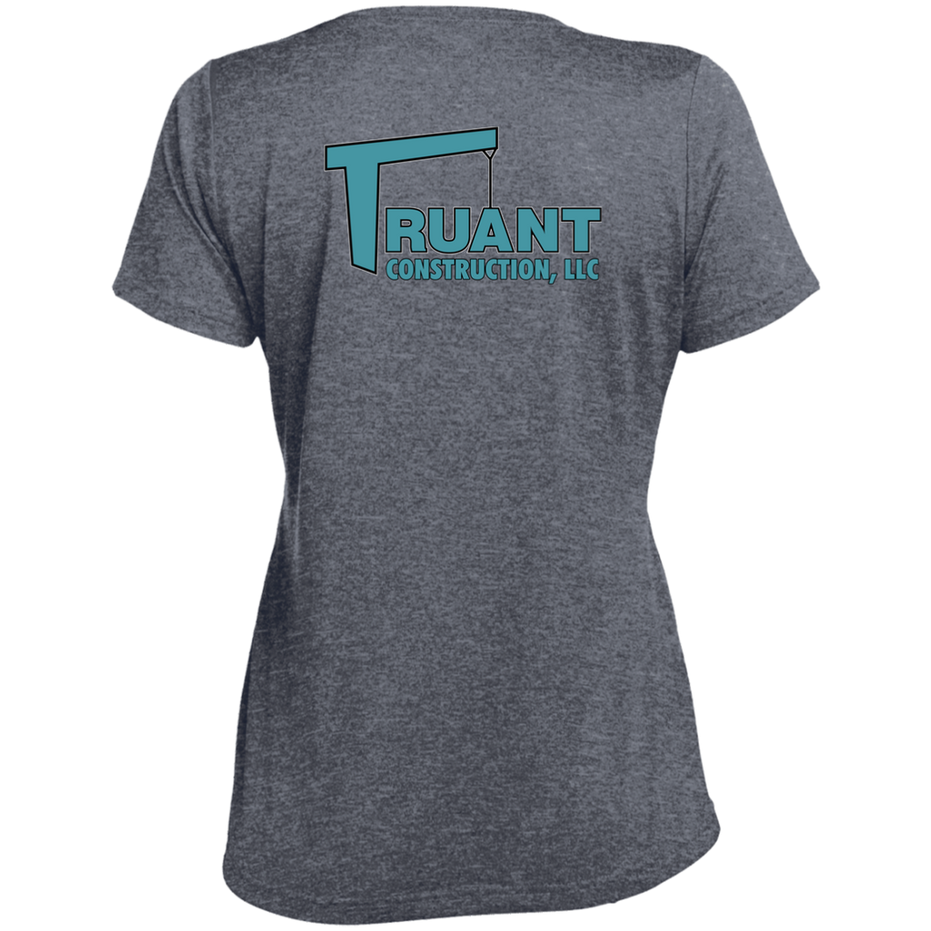 LST360 Ladies' Heather Scoop Neck Performance Tee