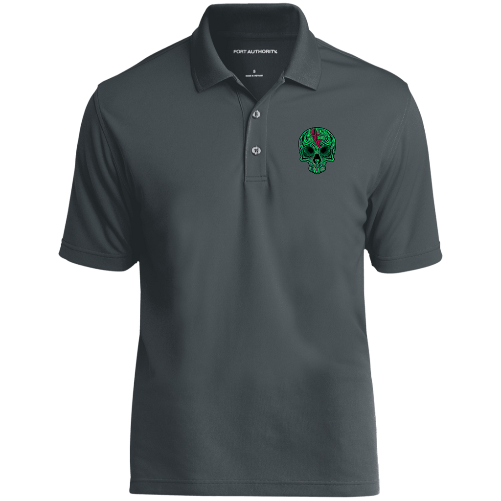 OCC SKULL 1 GRN K110 Dry Zone UV Micro-Mesh Polo