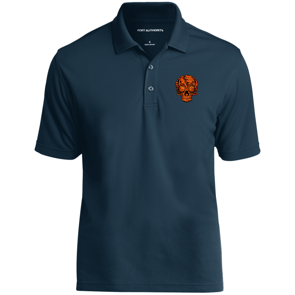 OCC SKULL 1 RED K110 Dry Zone UV Micro-Mesh Polo