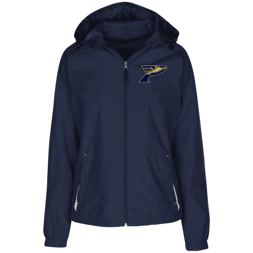Pima Pilots-Ladies' Jersey-Lined Hooded Windbreaker