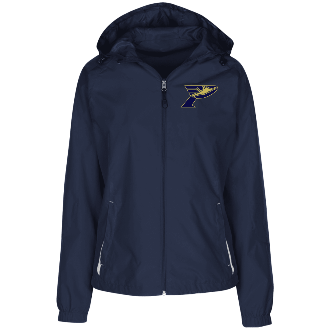 Pima Pilots-Ladies' Jersey-Lined Hooded Windbreaker