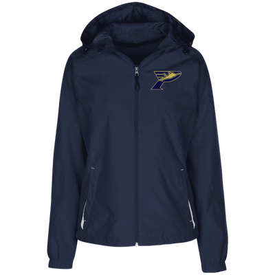 Pima Pilots-Ladies' Jersey-Lined Hooded Windbreaker