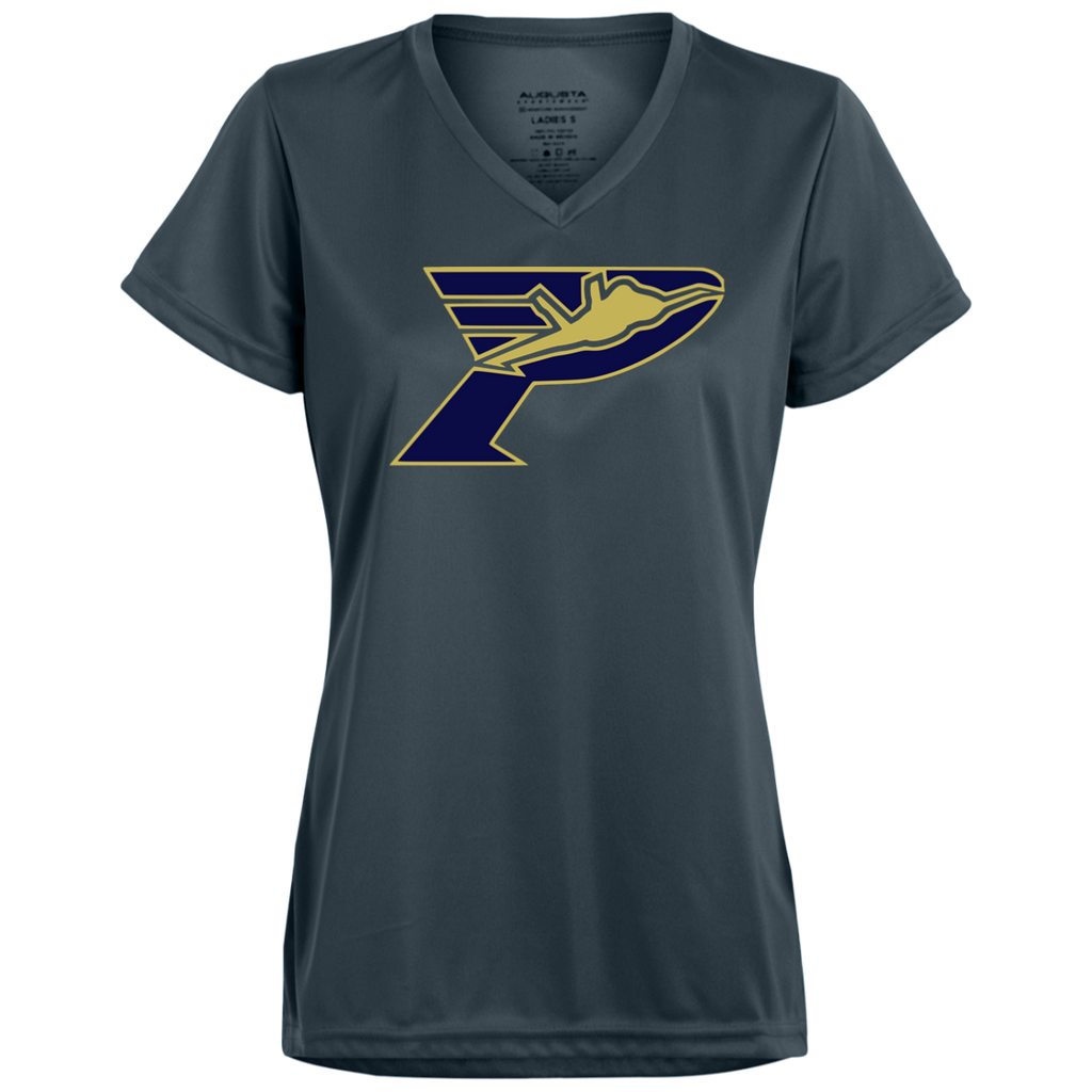 Pima Pilots-Ladies’ Moisture-Wicking V-Neck Tee