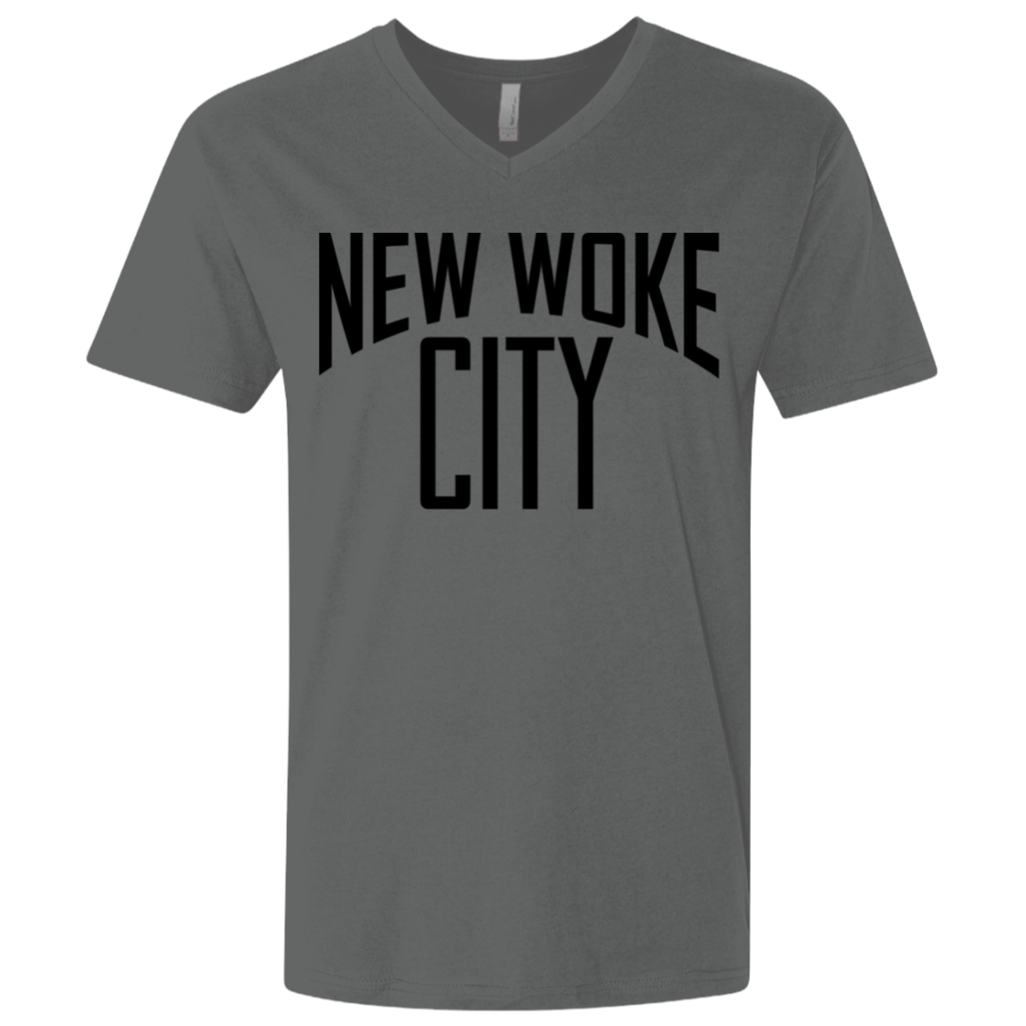 New Woke City-Next Level Men's Premium Fitted SS V-Neck