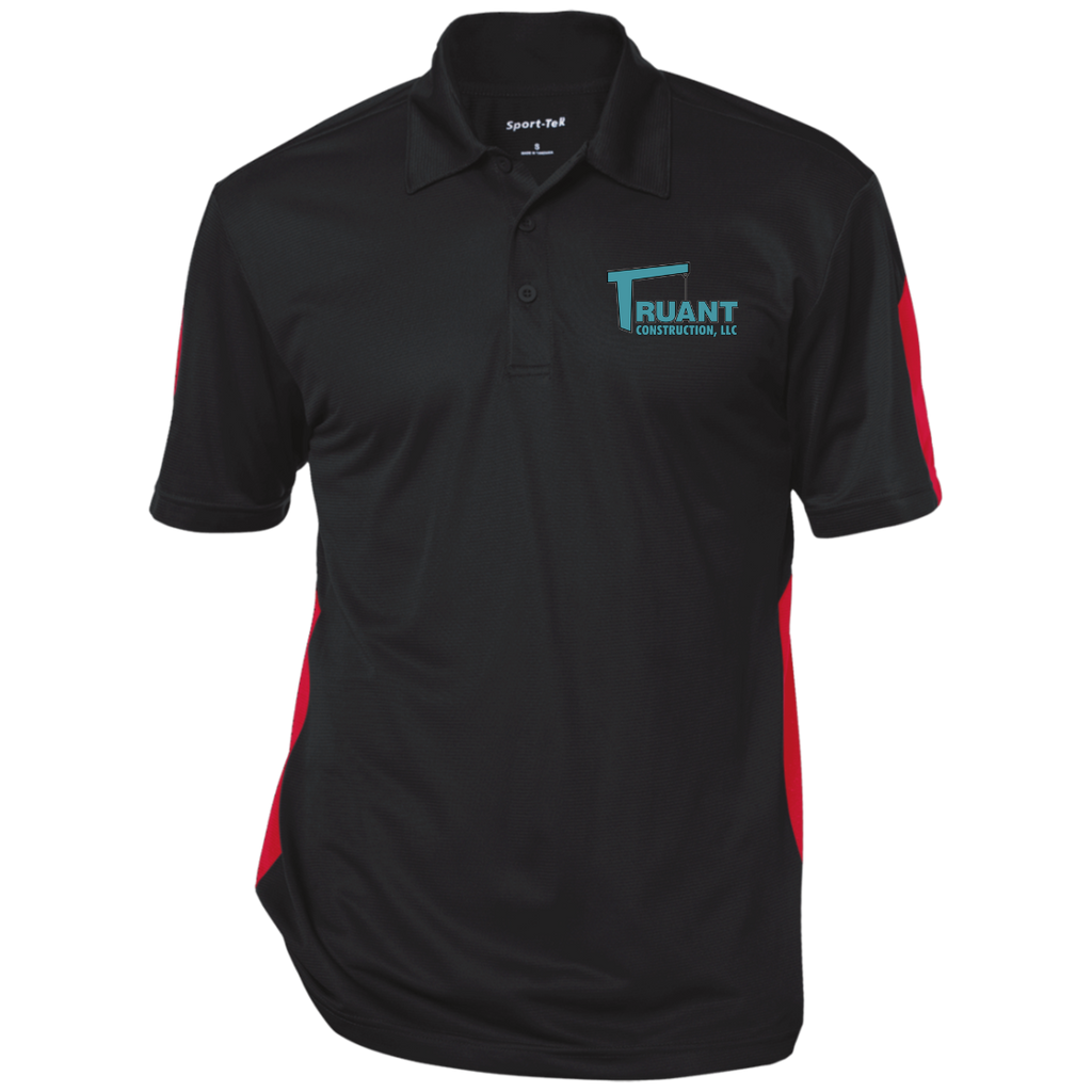 truant final polo ST695 Performance Textured Three-Button Polo