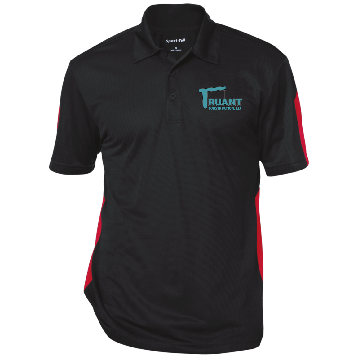 truant final polo ST695 Performance Textured Three-Button Polo