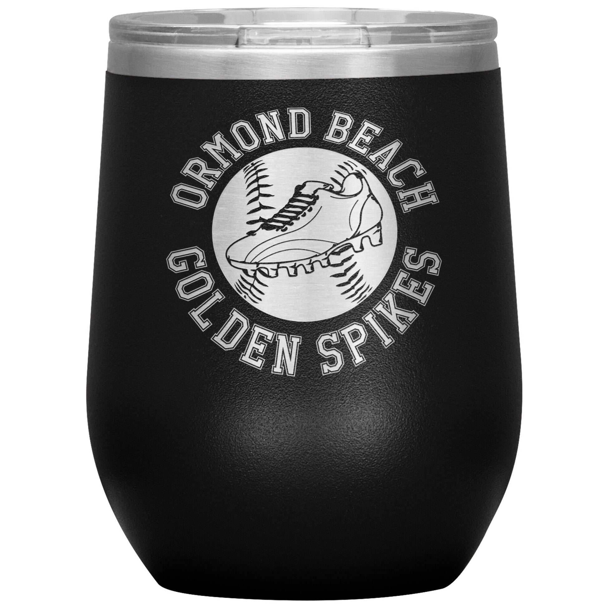 Golden Spikes-12oz Wine Insulated Tumbler