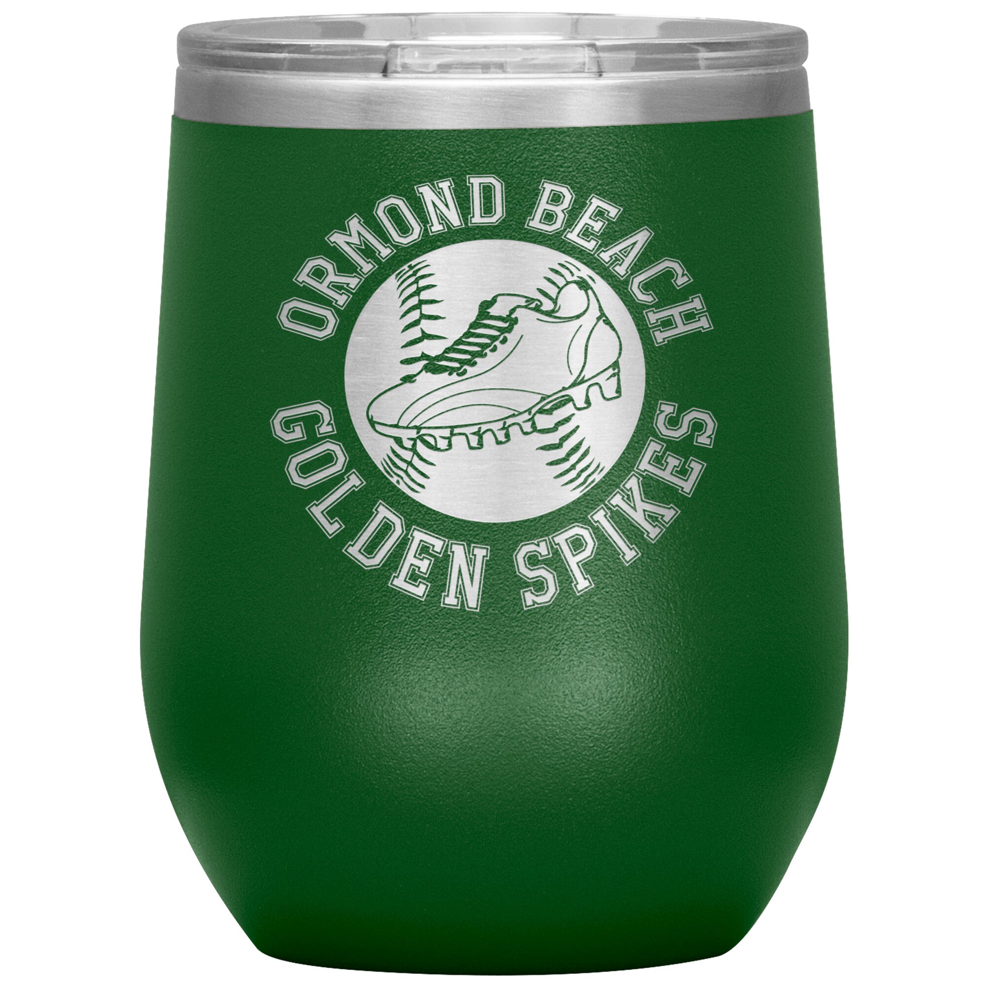 Golden Spikes-12oz Wine Insulated Tumbler