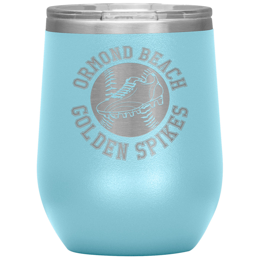 Golden Spikes-12oz Wine Insulated Tumbler