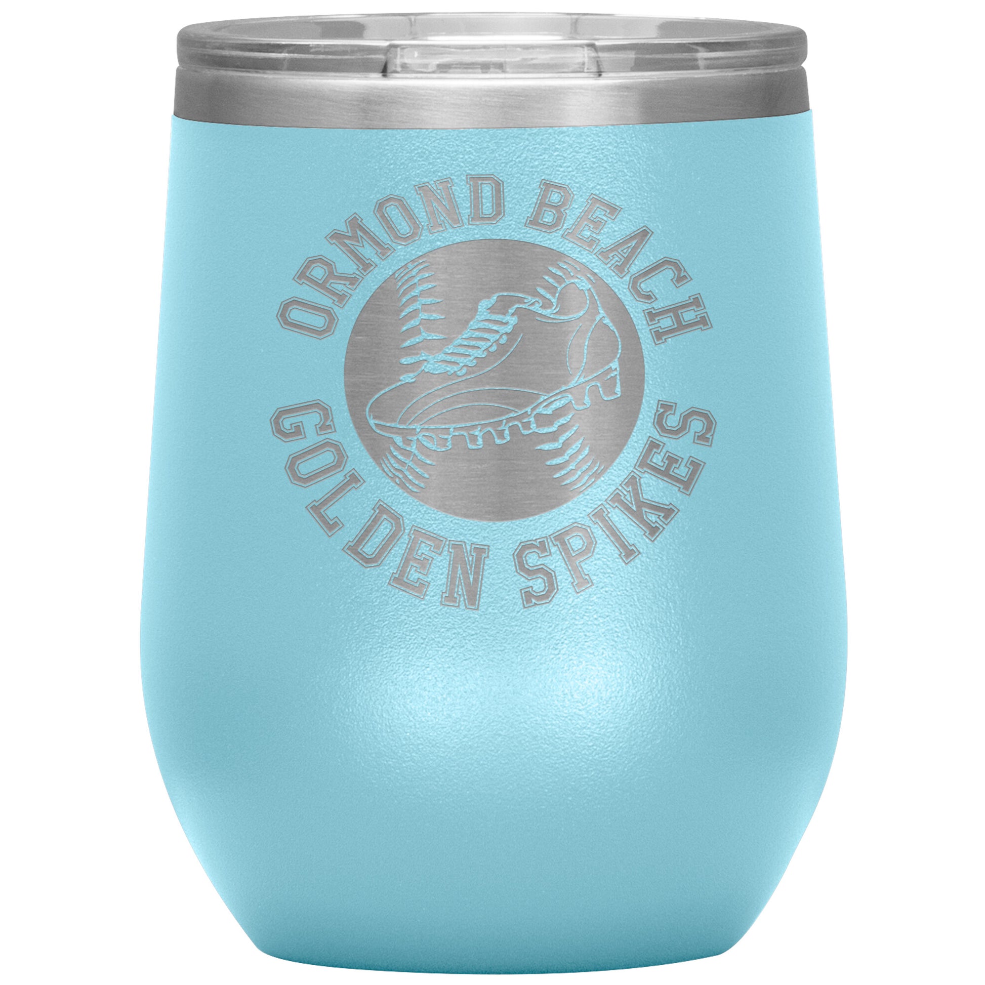 Golden Spikes-12oz Wine Insulated Tumbler