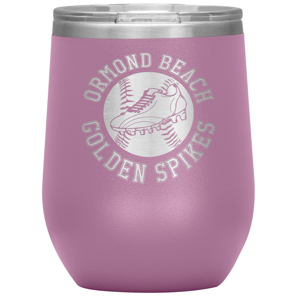 Golden Spikes-12oz Wine Insulated Tumbler
