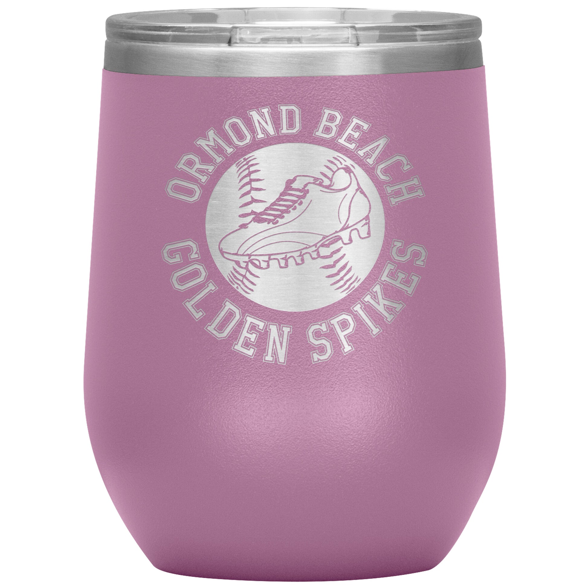 Golden Spikes-12oz Wine Insulated Tumbler