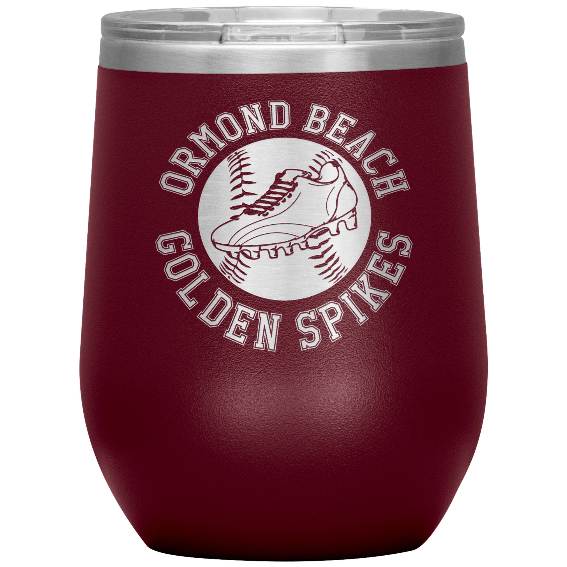 Golden Spikes-12oz Wine Insulated Tumbler