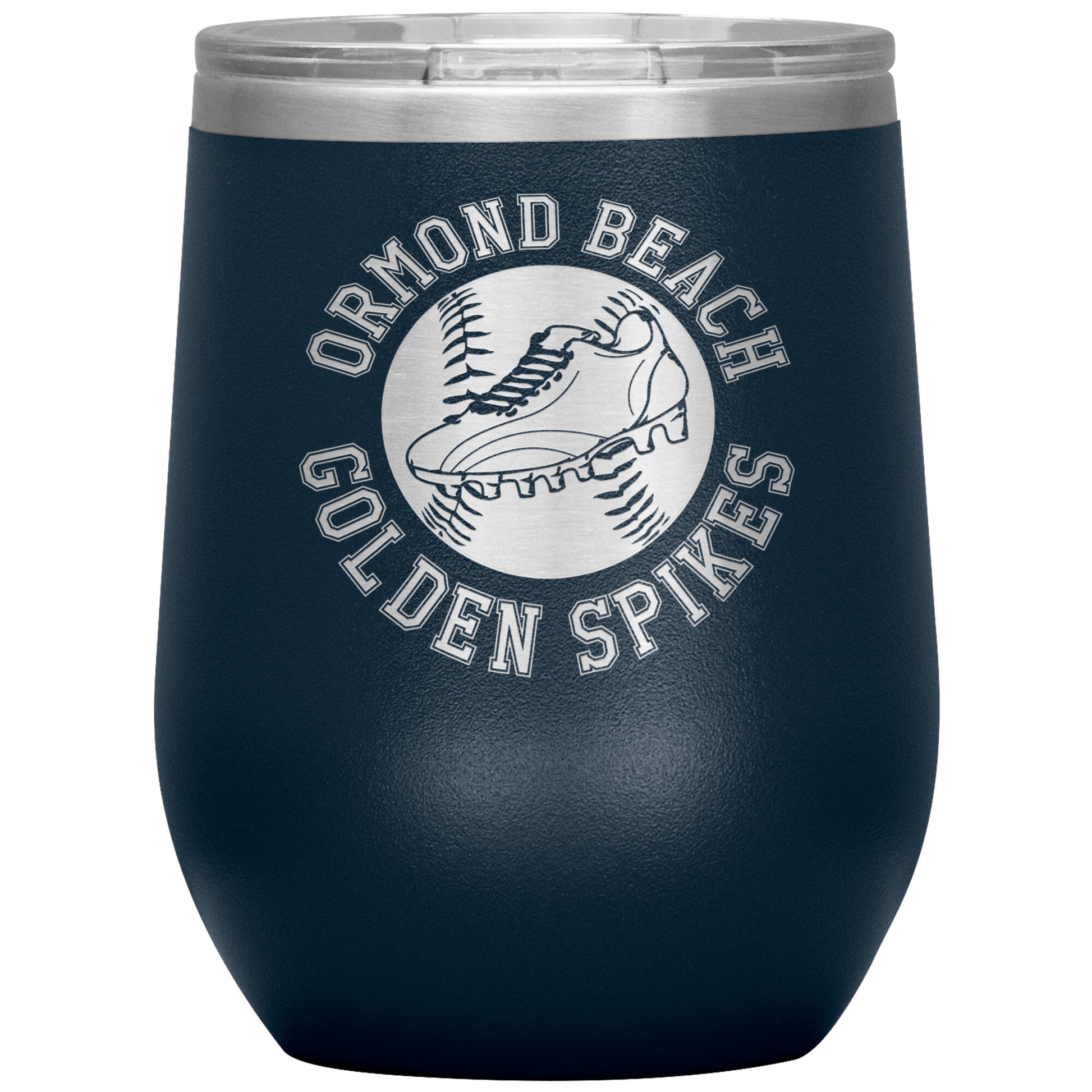 Golden Spikes-12oz Wine Insulated Tumbler