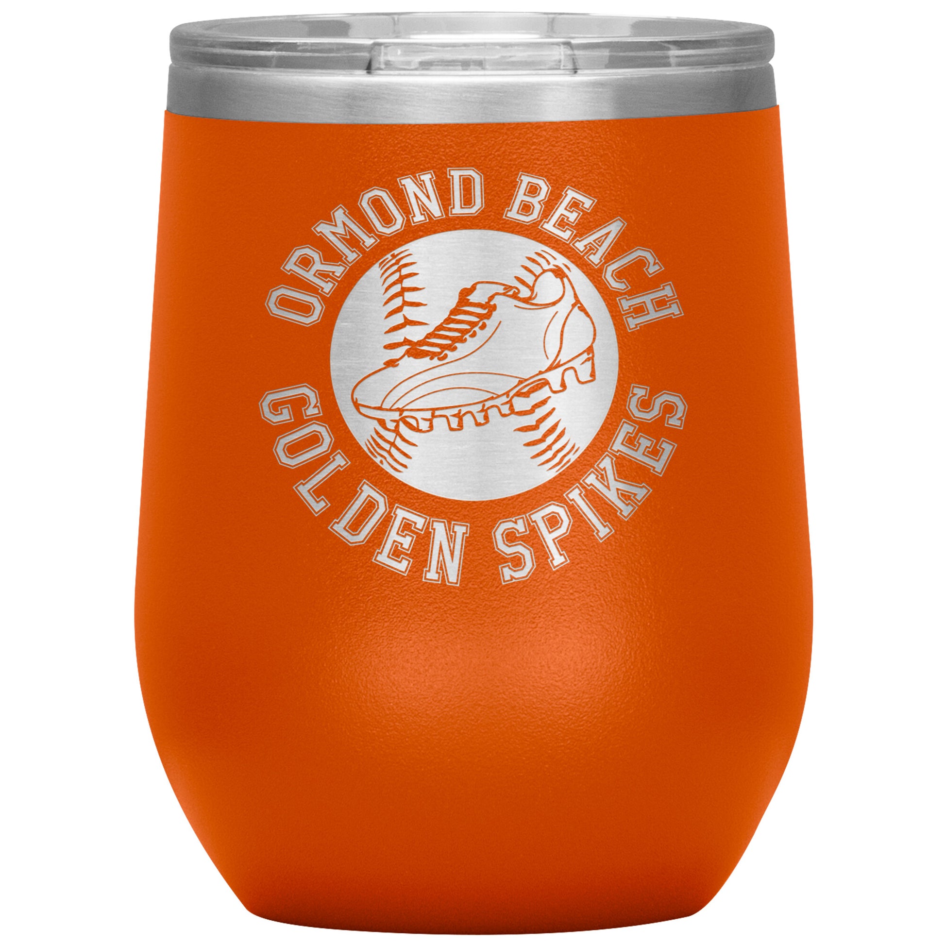 Golden Spikes-12oz Wine Insulated Tumbler