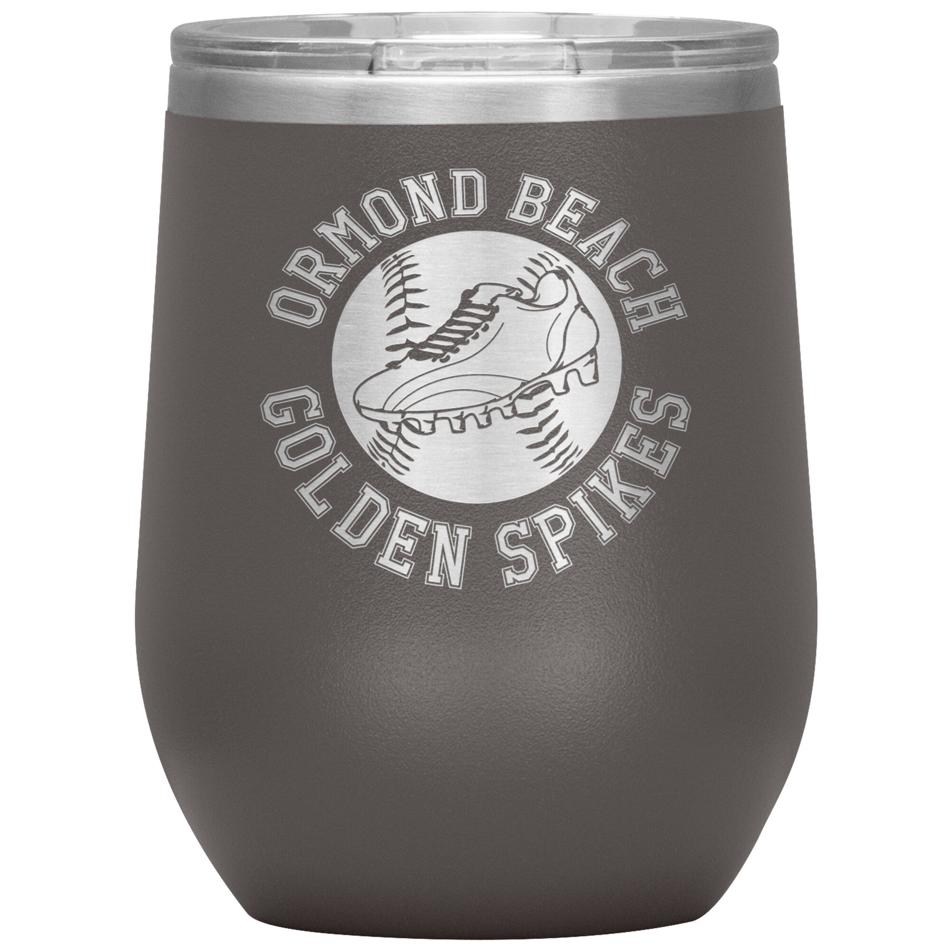 Golden Spikes-12oz Wine Insulated Tumbler