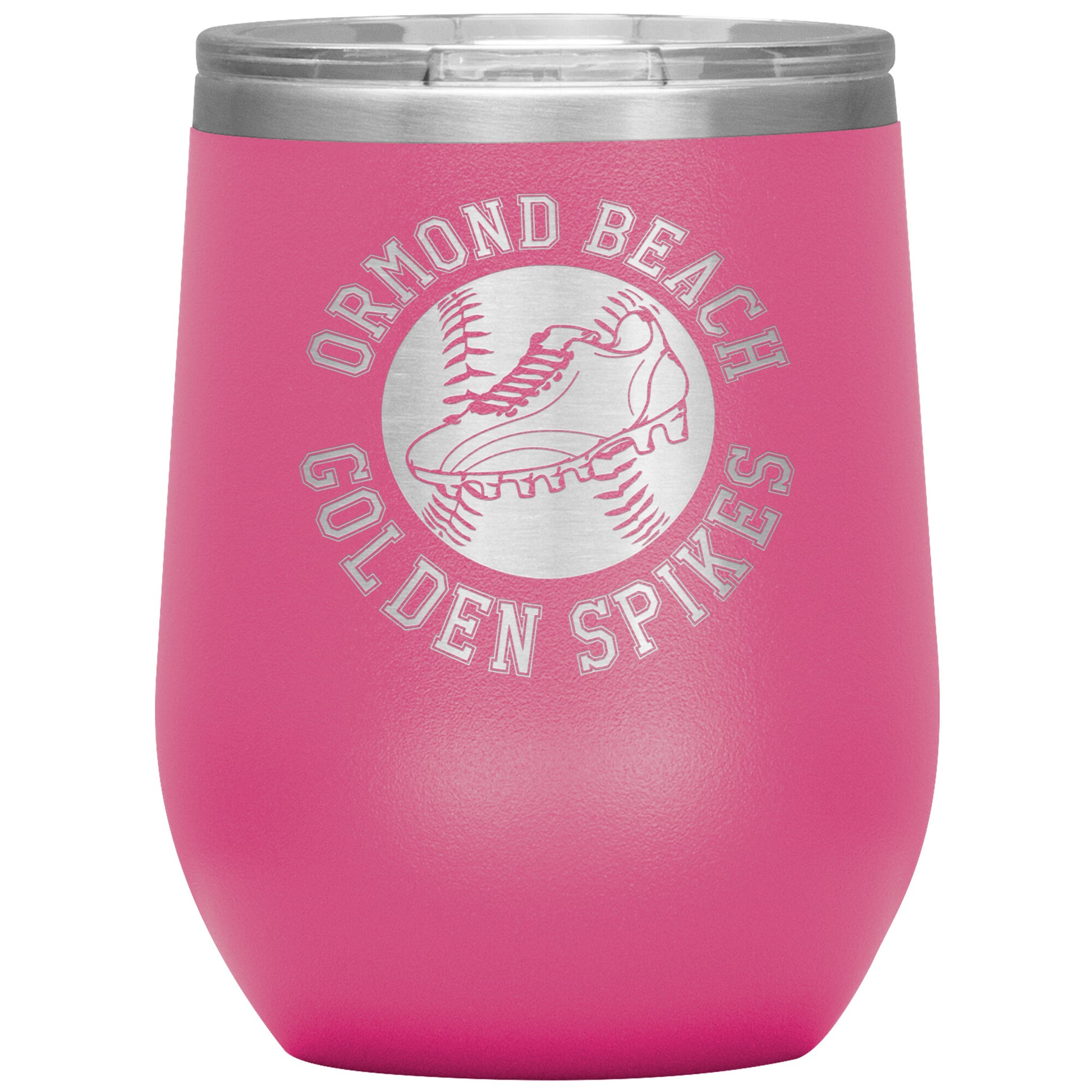 Golden Spikes-12oz Wine Insulated Tumbler