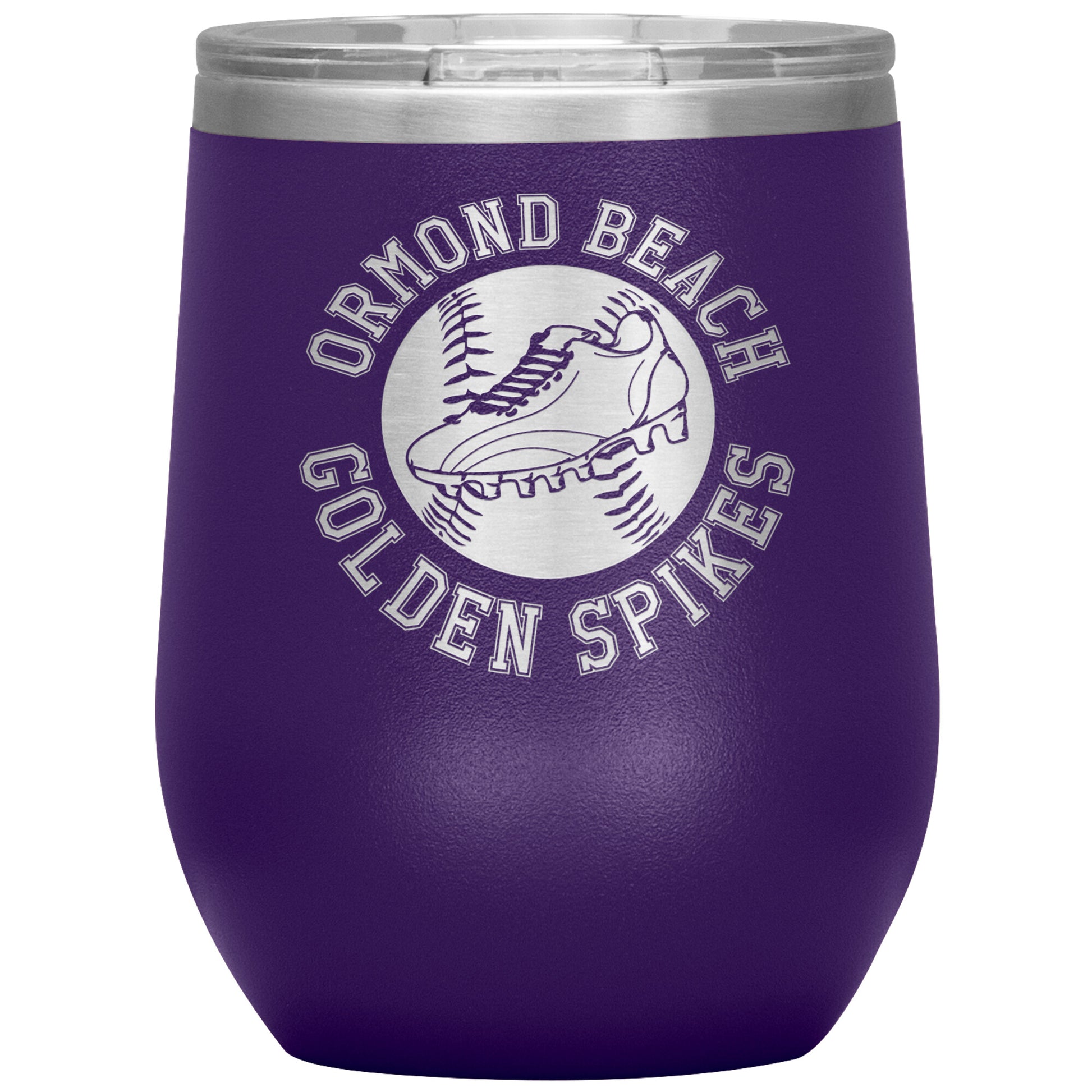 Golden Spikes-12oz Wine Insulated Tumbler