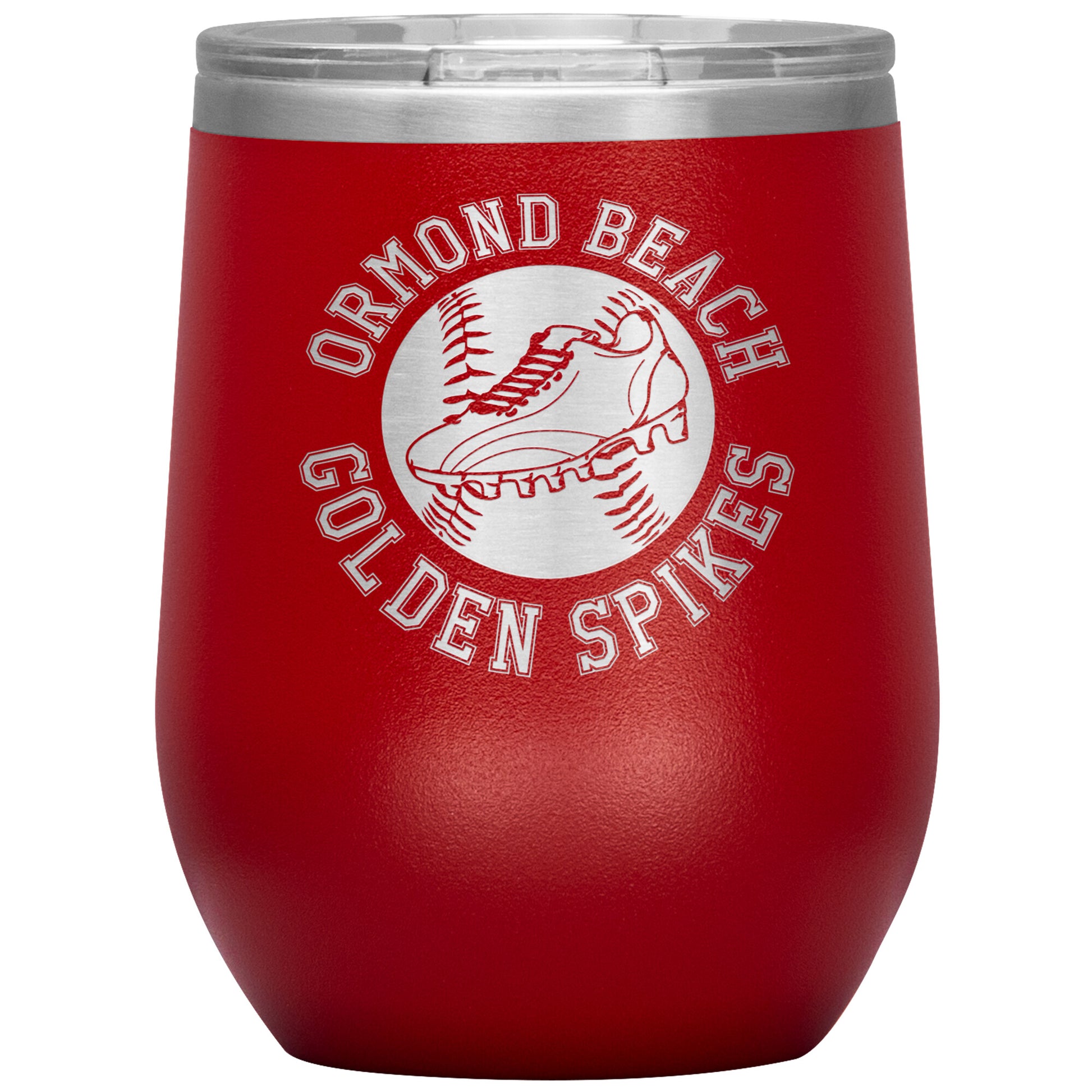 Golden Spikes-12oz Wine Insulated Tumbler