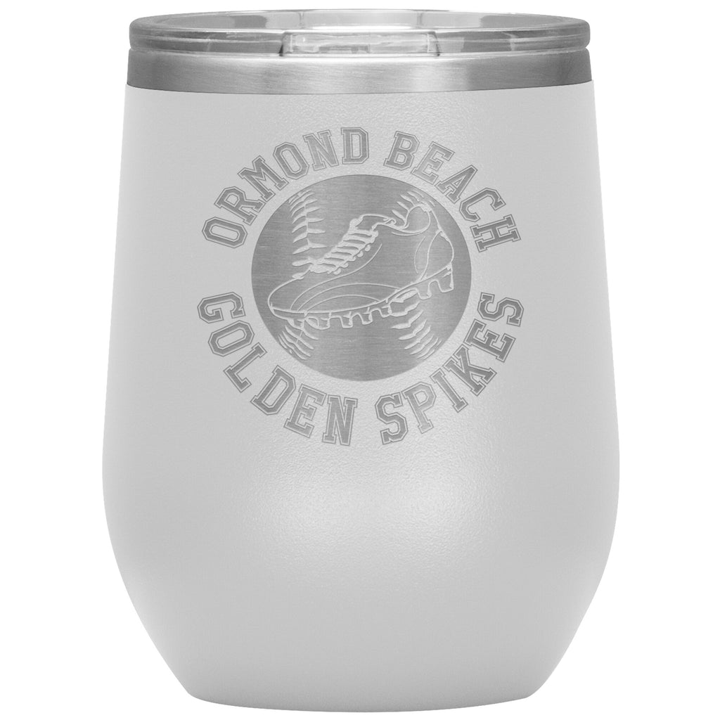 Golden Spikes-12oz Wine Insulated Tumbler
