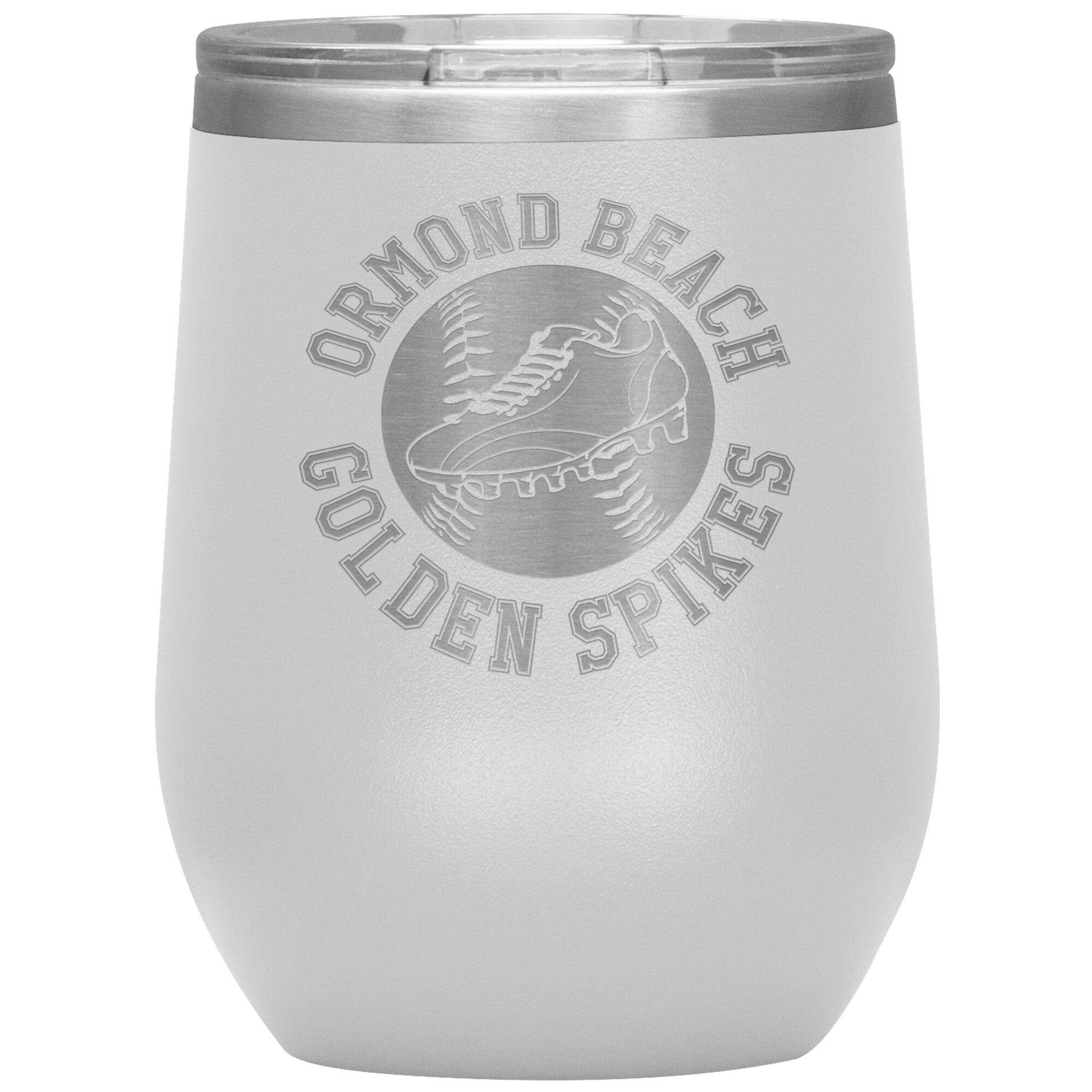 Golden Spikes-12oz Wine Insulated Tumbler