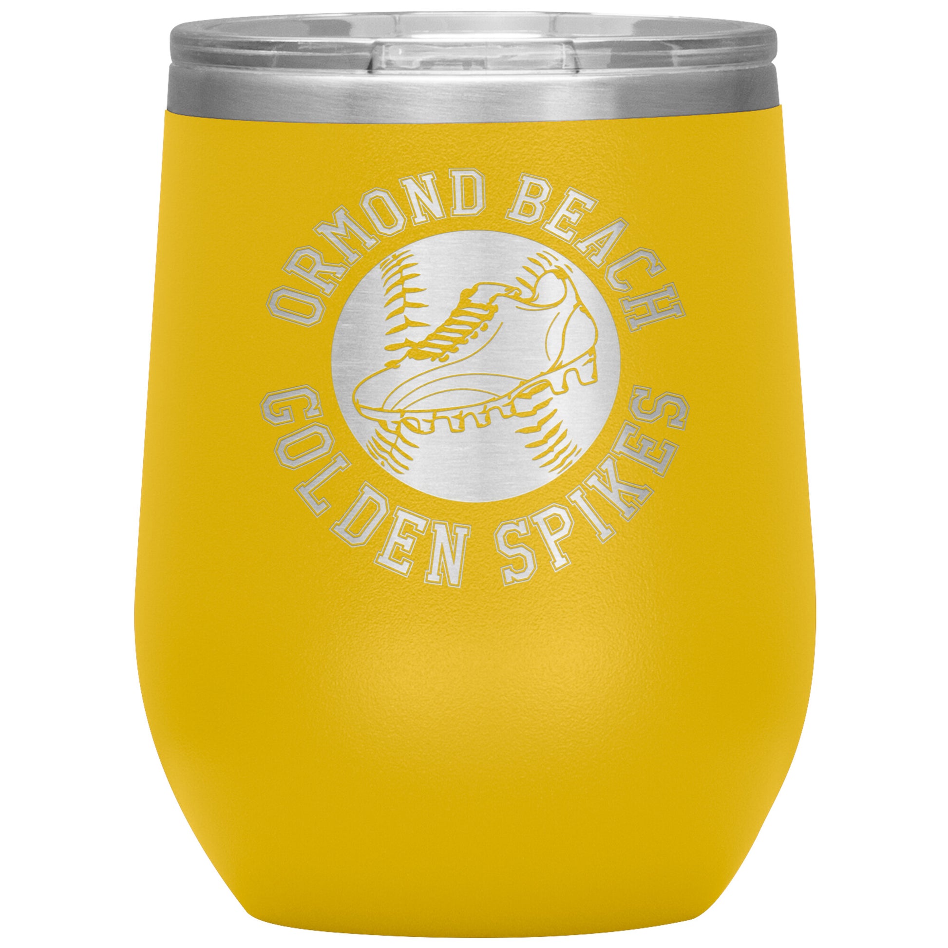 Golden Spikes-12oz Wine Insulated Tumbler