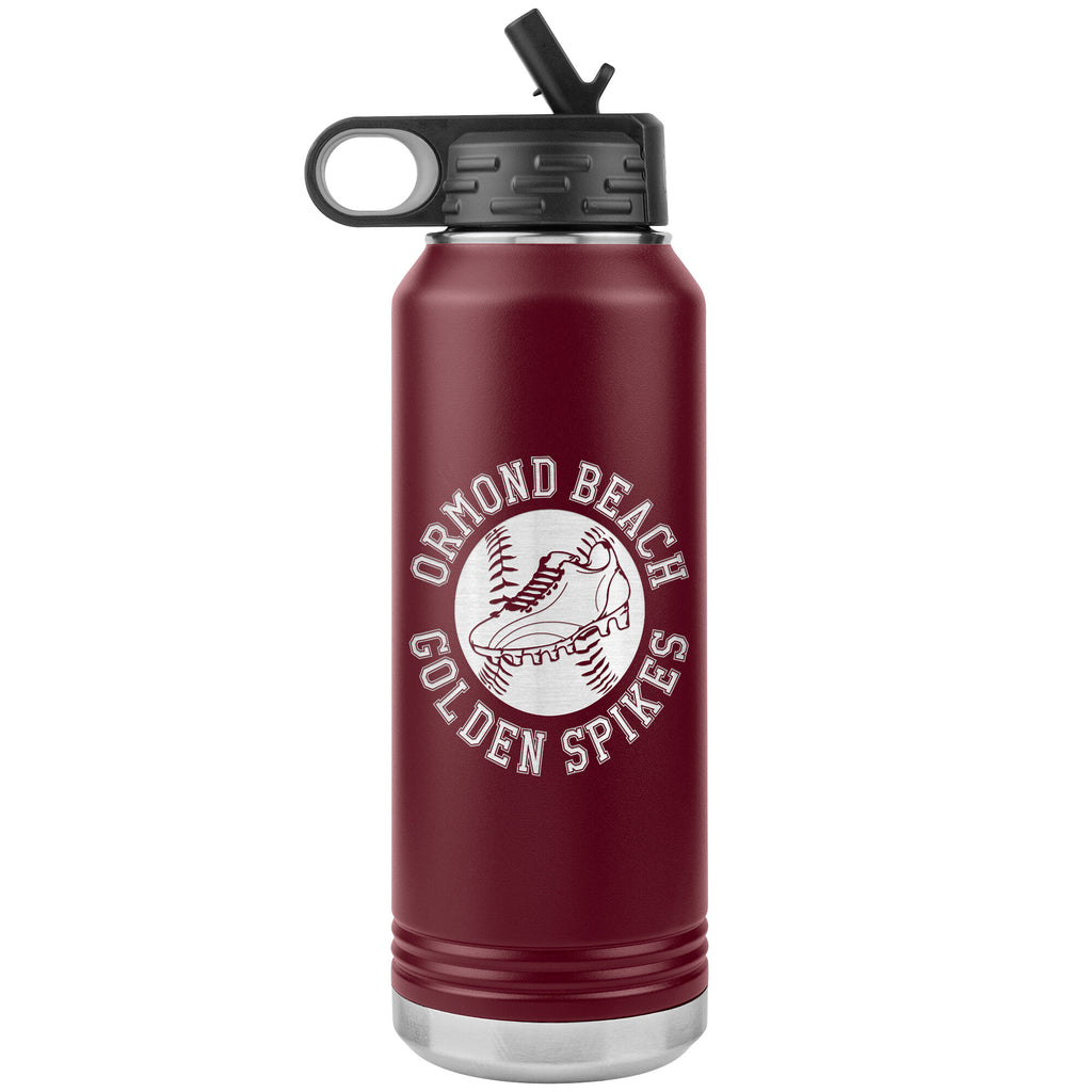 Golden Spikes-32oz Water Bottle Insulated
