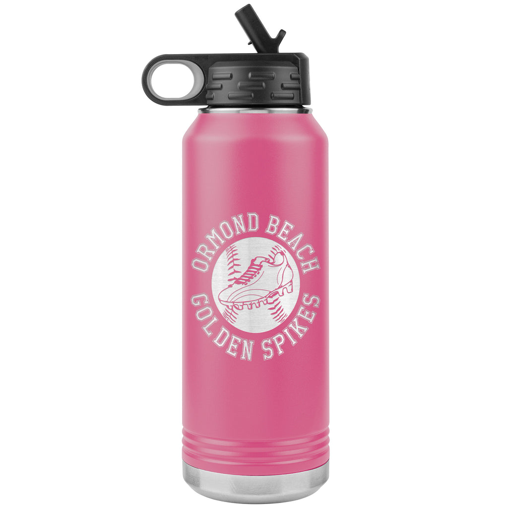 Golden Spikes-32oz Water Bottle Insulated