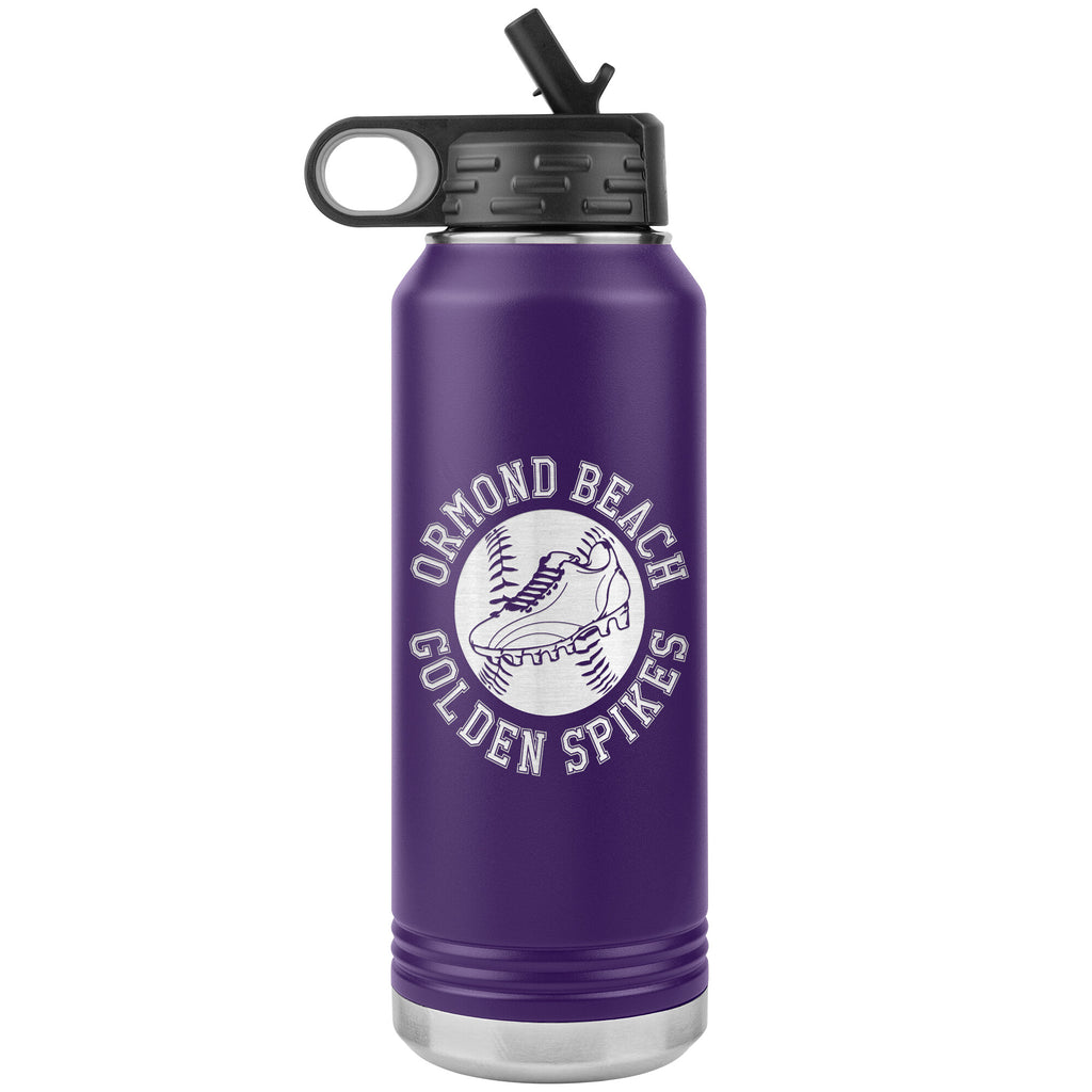 Golden Spikes-32oz Water Bottle Insulated