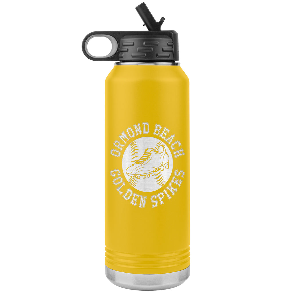 Golden Spikes-32oz Water Bottle Insulated