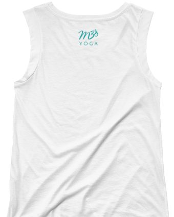 M3Yoga-MMM Back Logo-Ladies’ Cap Sleeve T-Shirt