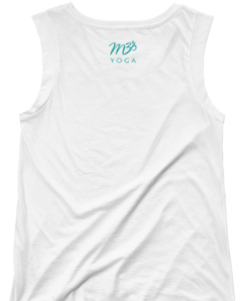 M3Yoga-Zen AF Back Logo-Ladies’ Cap Sleeve T-Shirt