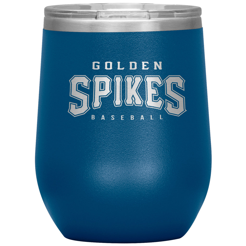 Ormond Beach Golden Spikes-12oz Wine Insulated Tumbler