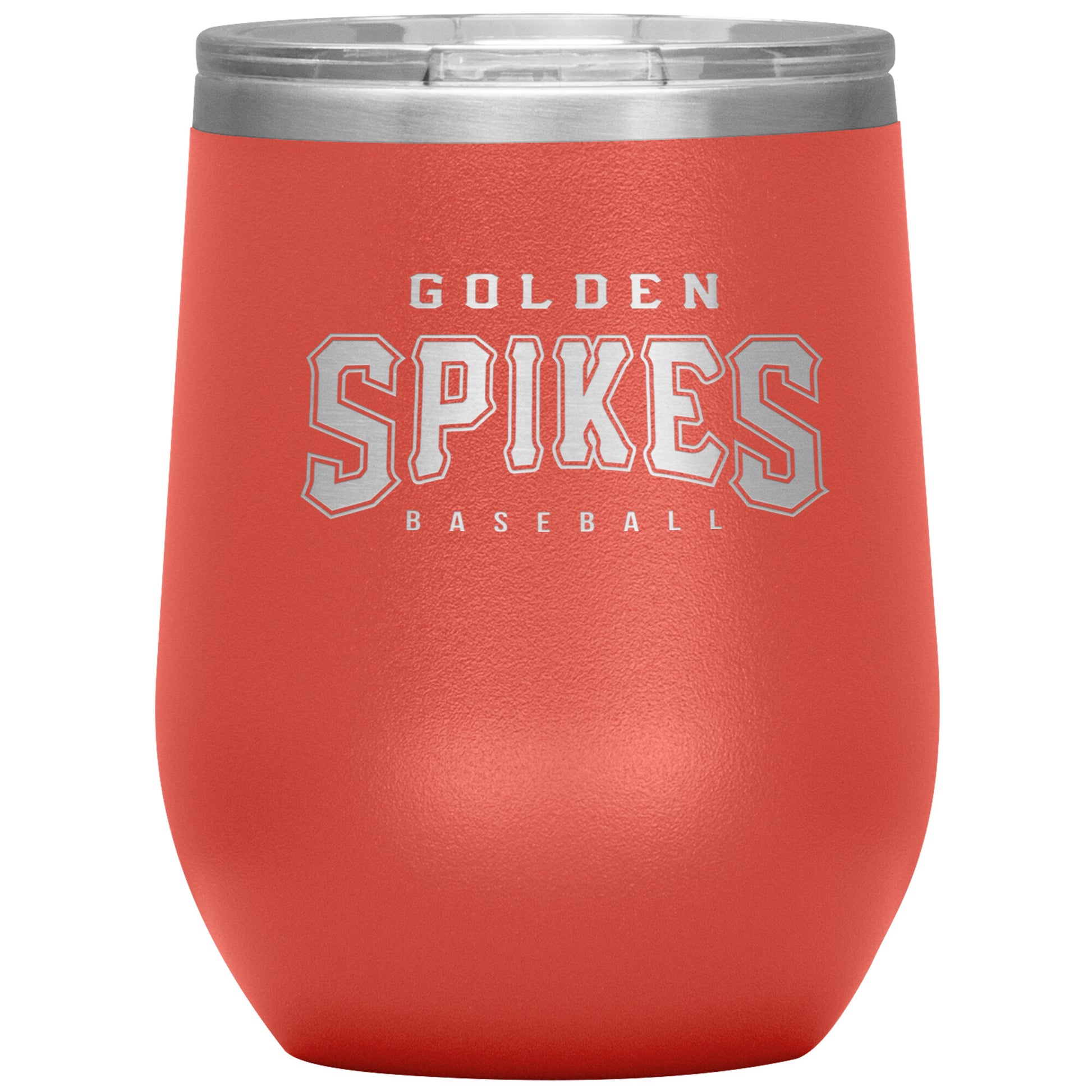Ormond Beach Golden Spikes-12oz Wine Insulated Tumbler