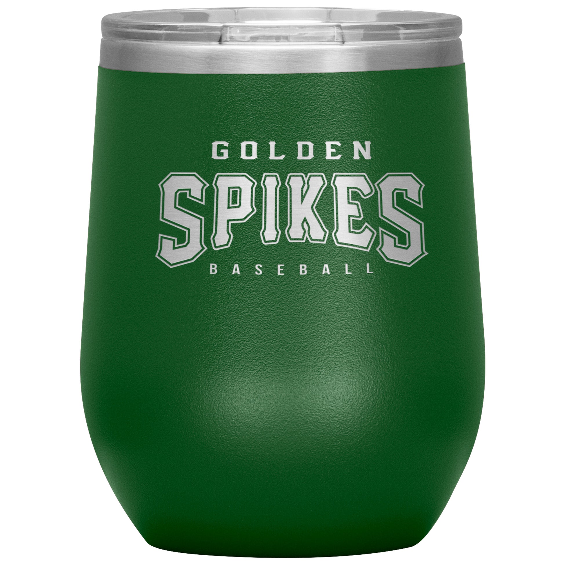 Ormond Beach Golden Spikes-12oz Wine Insulated Tumbler